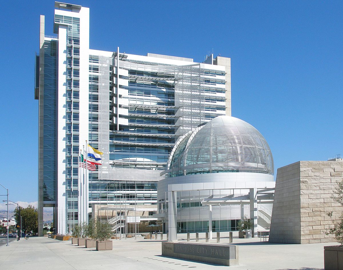 San Jose City Hall near Hotel Clariana